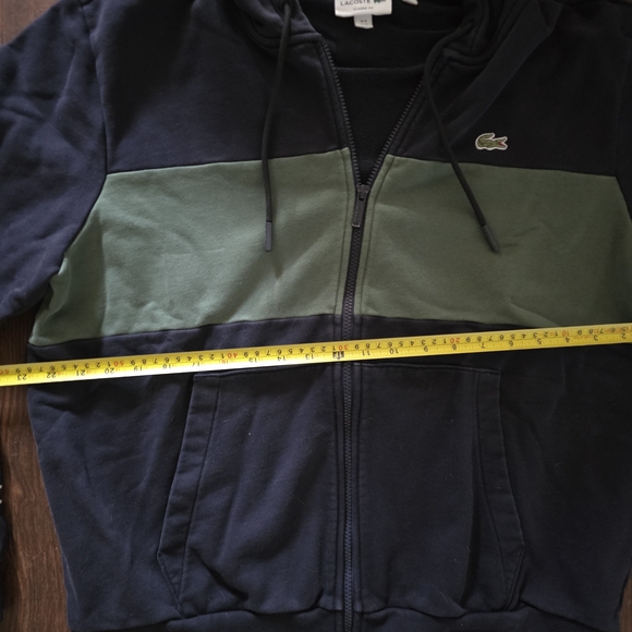 Lacoste Men's Black and Green Hoodie Lacoste Y2k Inspired XL - Picture 3 of 8